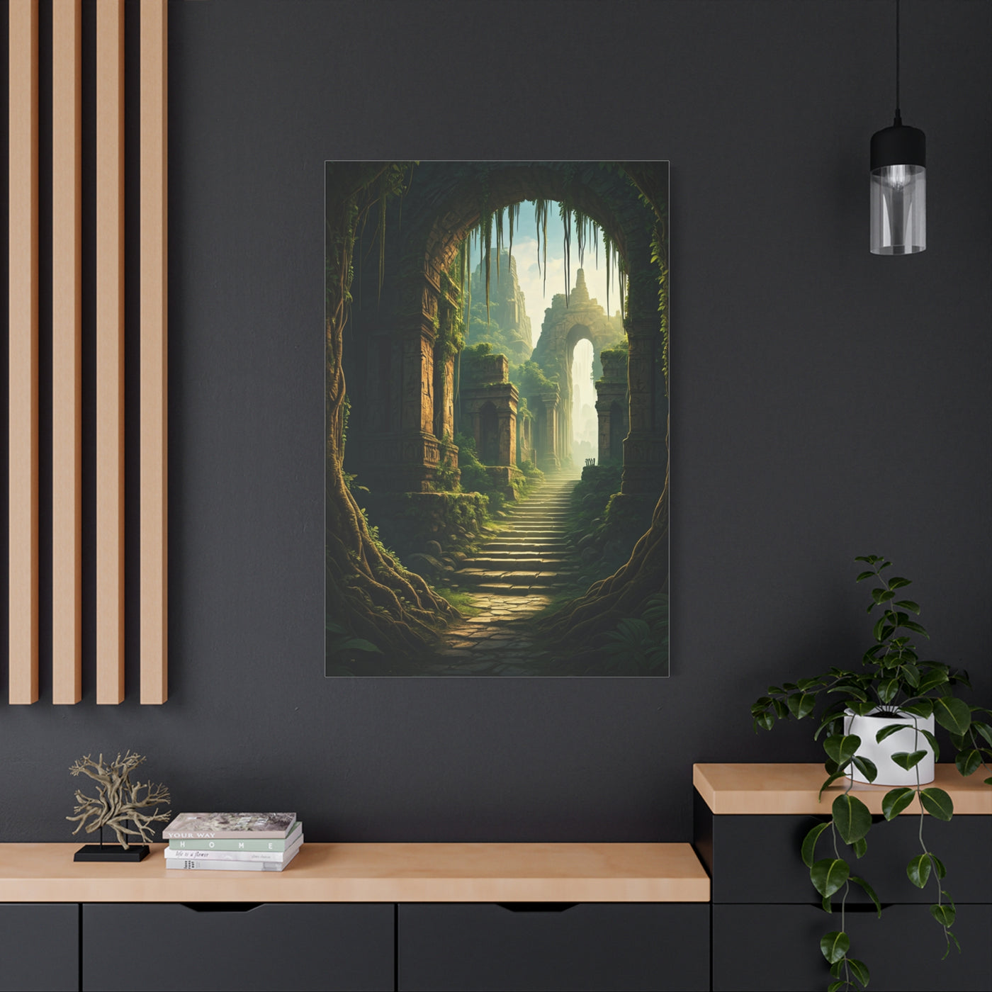 Enchanted Ruins Gateway Fantasy Landscape Wall Art & Canvas Prints