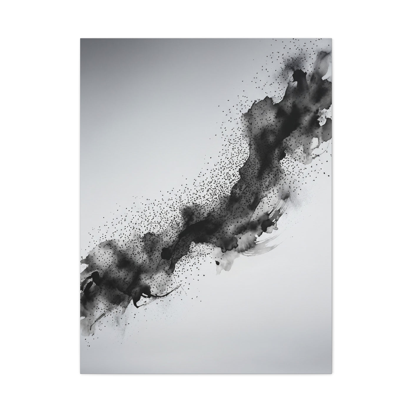 Abstract Ink Motion Romance Minimal Wall Art & Canvas Print