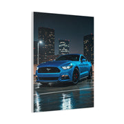 Ford Mustang Dark Horse Rooftop Parking Garage Wall Art & Canvas Prints