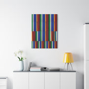 Offset Geometric Color-Field Wall Art & Canvas Print