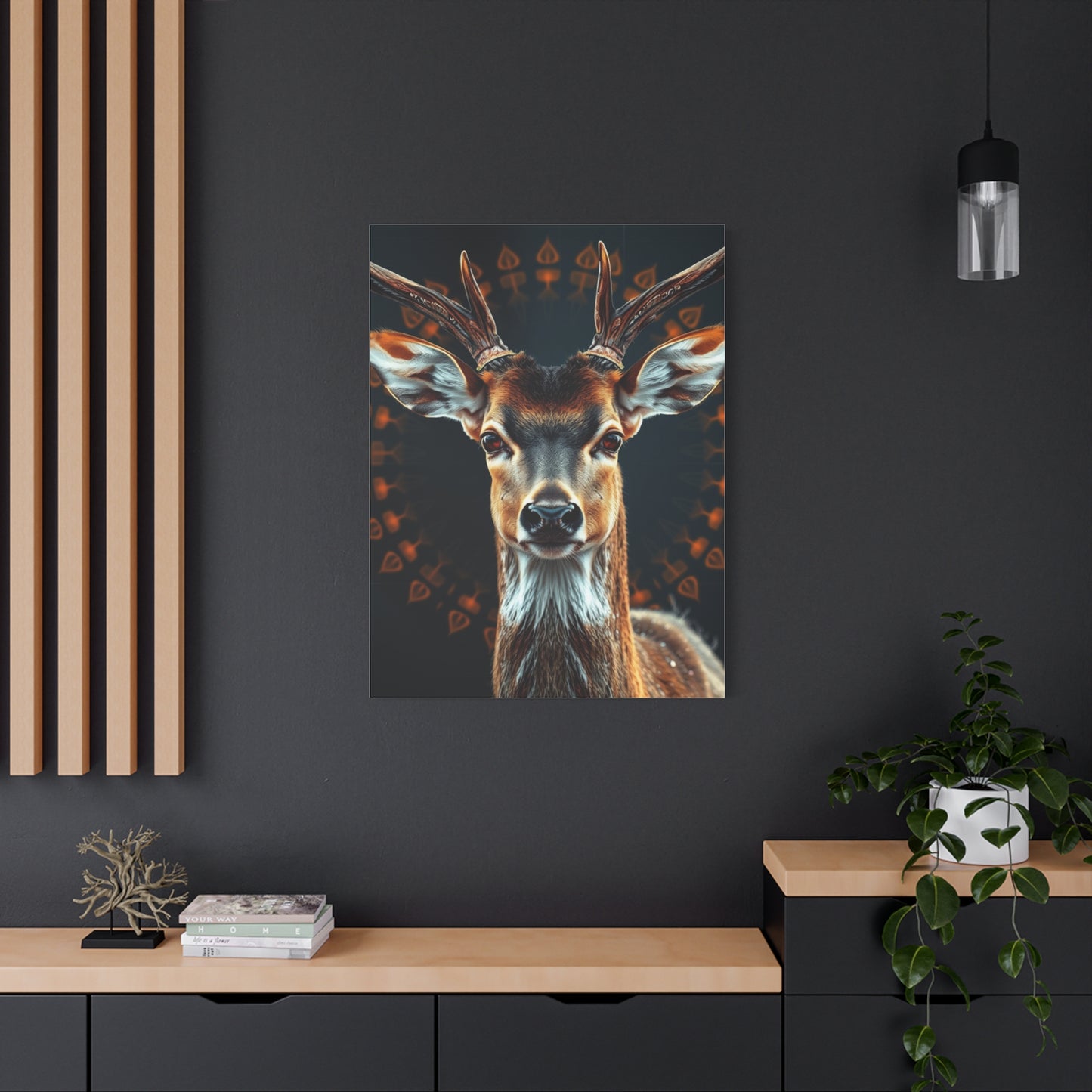 Enchanted Fawn Vignette Wall Art & Canvas Print
