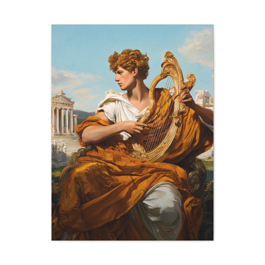 Apollo With Golden Lyre Classical Mythology Wall Art & Canvas Print