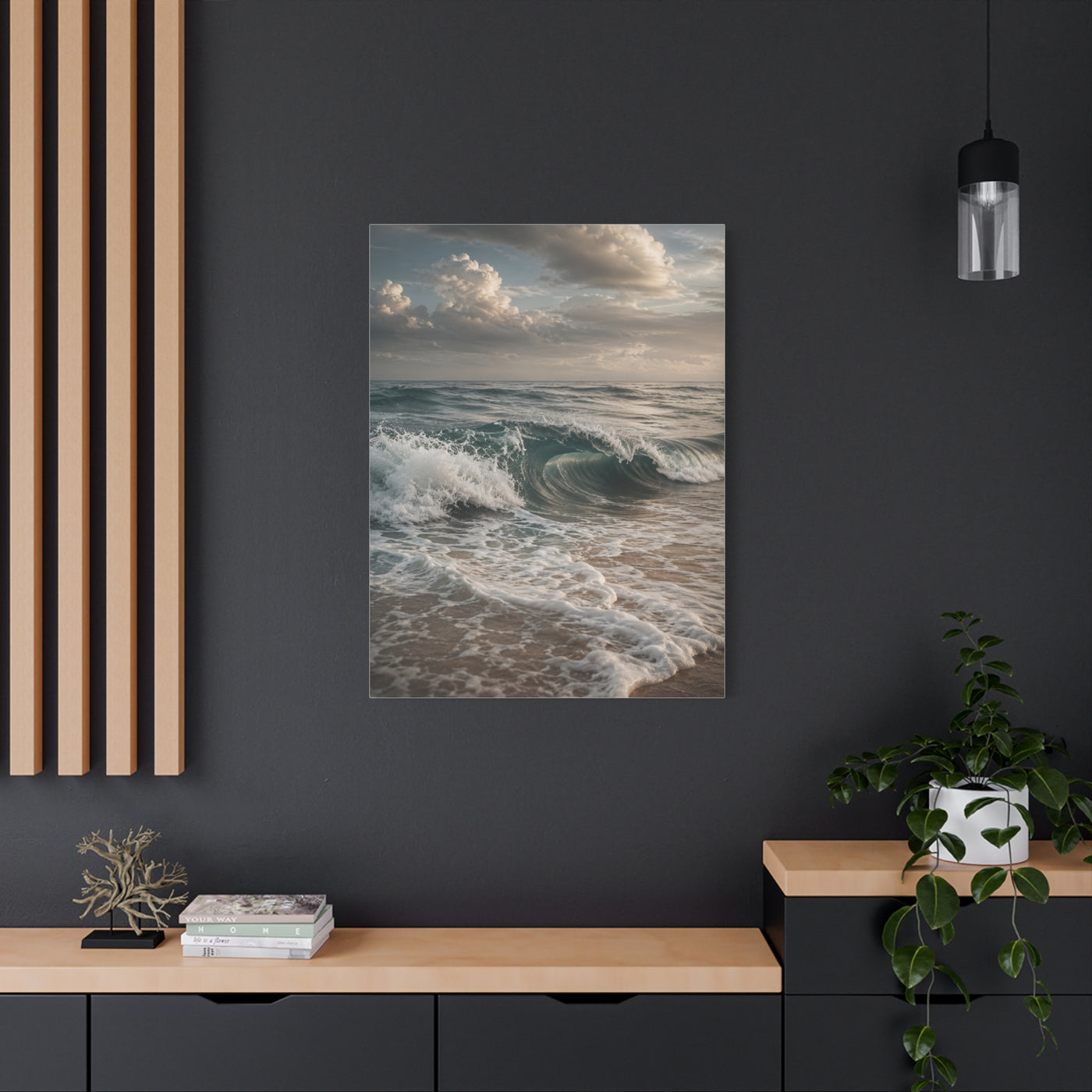 Rolling Shoreline Ocean Curl Wall Art & Canvas Print