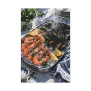 Mediterranean Seafood Kitchen Still Life Wall Art & Canvas Print