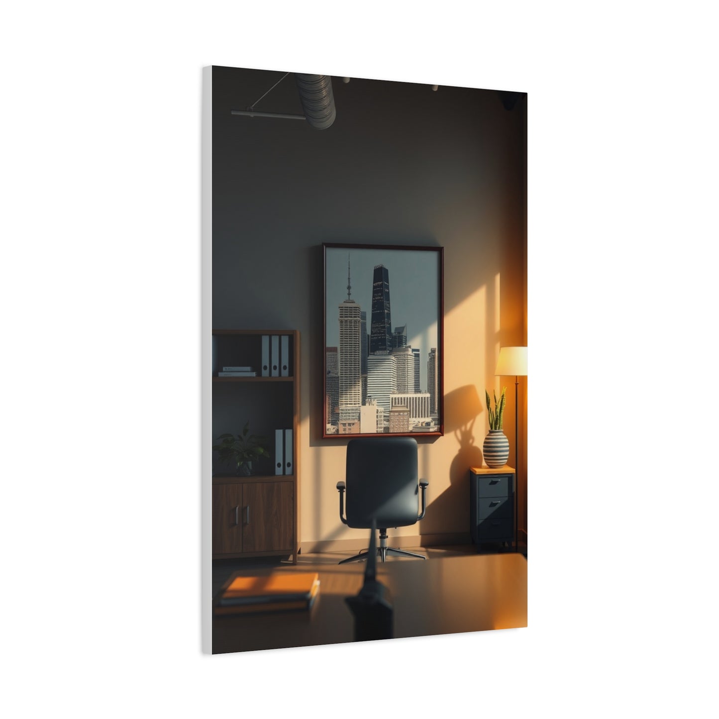Serene Workspace Showcase Wall Art & Canvas Print