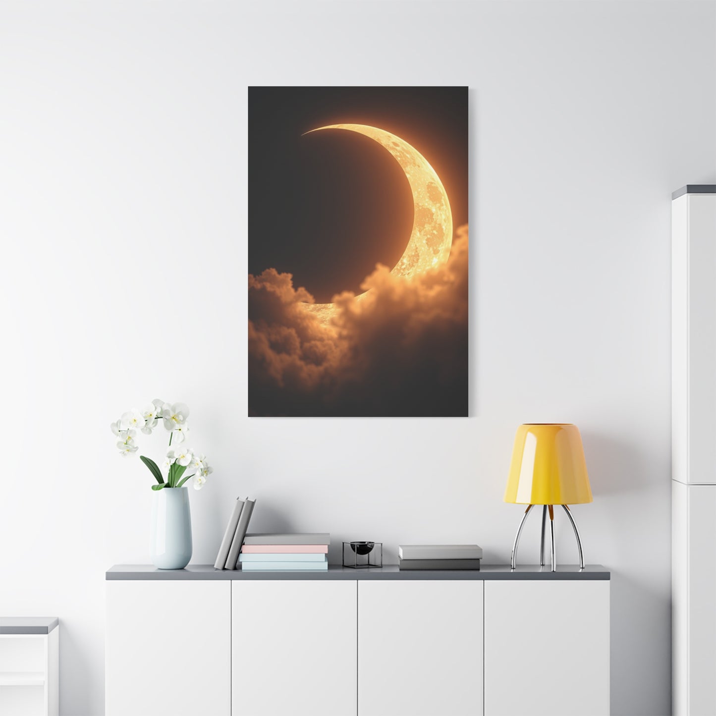 Crescent Moon Art Luxury Canvas Wall Art & Canvas Print