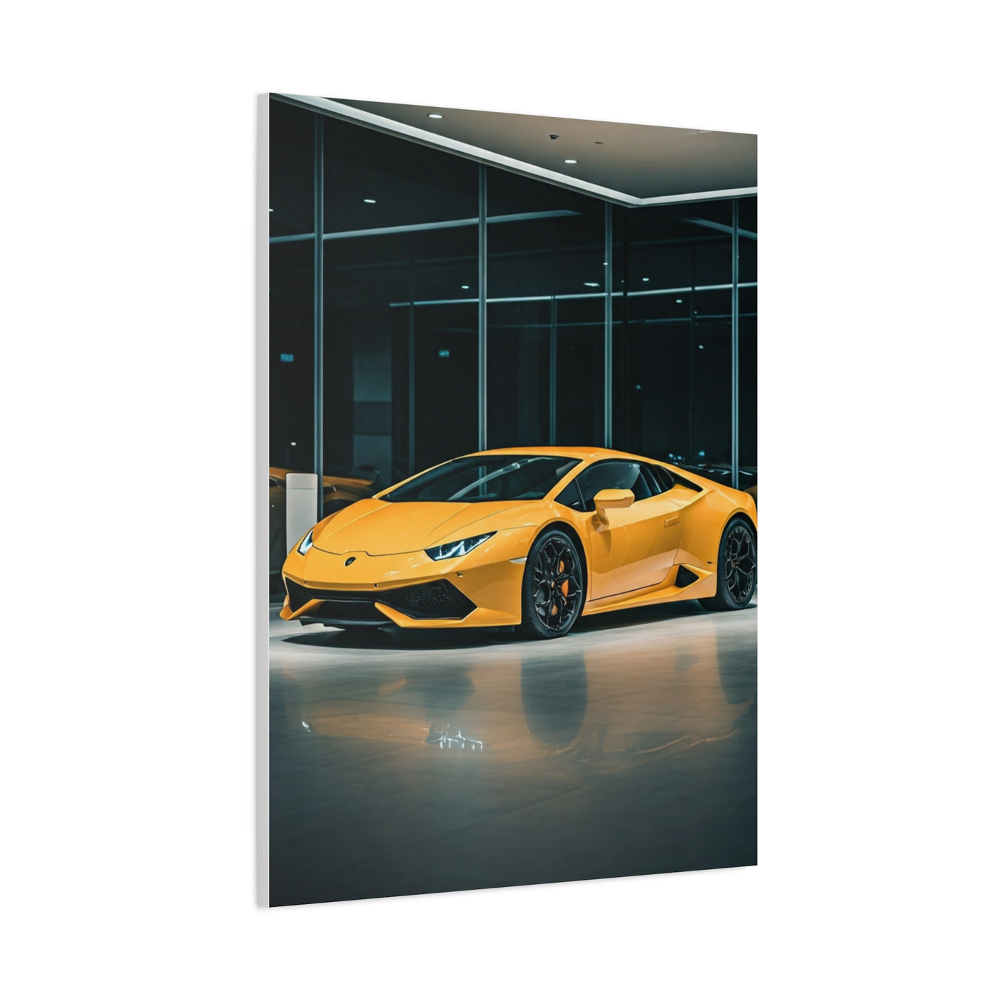 Lamborghini Huracán Modern Showroom Wall Art & Canvas Prints
