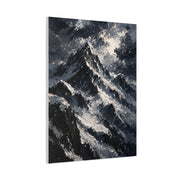 Impasto Oil Alpine Peak Wall Art & Canvas Print