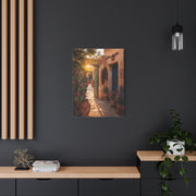 Santa Fe Adobe Courtyard Southwest Wall Art & Canvas Print