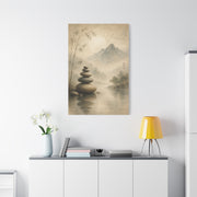 Zen Sacred Stone Landscape Wall Art & Canvas Print