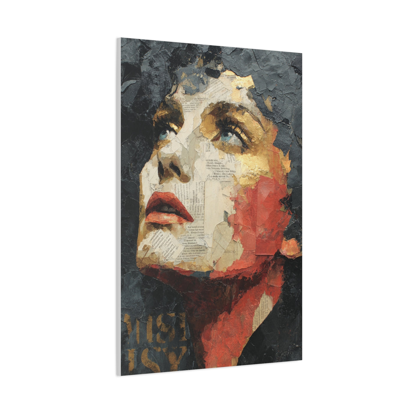 Editorial Collage Female Portrait Wall Art & Canvas Print
