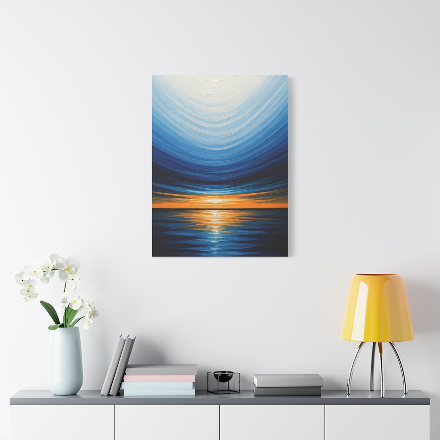 Serene Tidal Horizon Abstract Wall Art & Canvas Prints