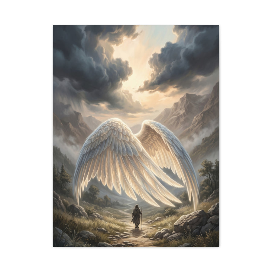 Psalm 91 Wings of Refuge Scripture Wall Art & Canvas Print