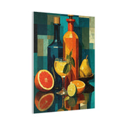 Cubist Dining Still Life Wall Art & Canvas Print