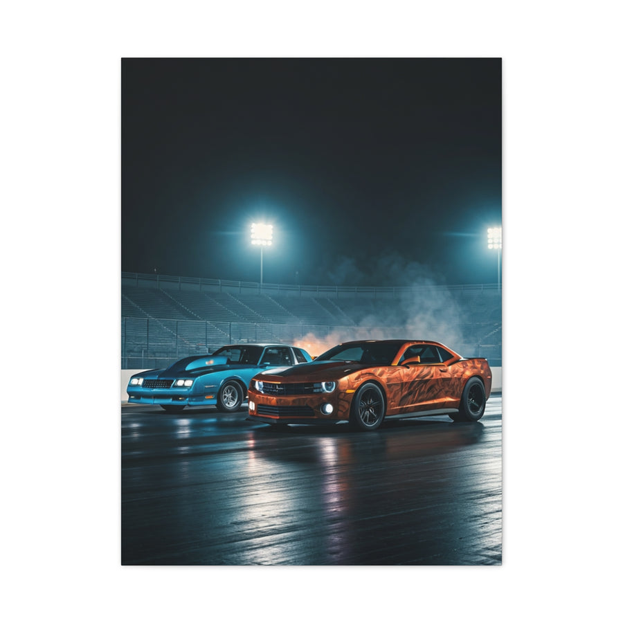 Modern Muscle vs Big Block Legend Wall Art & Canvas Prints