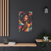 Afrocentric Graffiti-Style Portrait Wall Art & Canvas Print