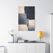 Navy and Stone Color Block Composition Wall Art & Canvas Print