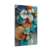 Overlapping Multicolor Metal Circles Wall Art & Canvas Print