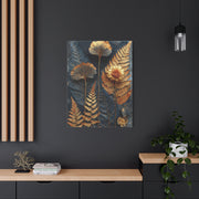 Golden Botanical Relief Composition Wall Art & Canvas Print