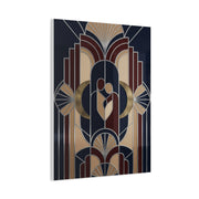 Neo-Deco Geometric Romance Composition Wall Art & Canvas Print