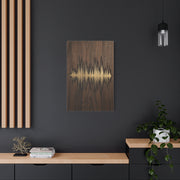 Personalized Soundwave Engraved Wood Wall Art & Canvas Print