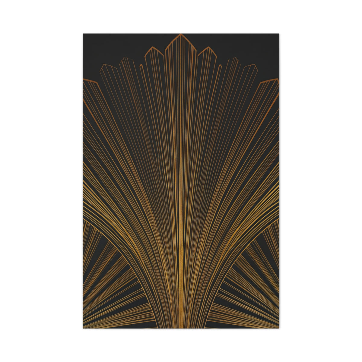 Regal Fan Lines Art Deco Wall Art & Canvas Prints