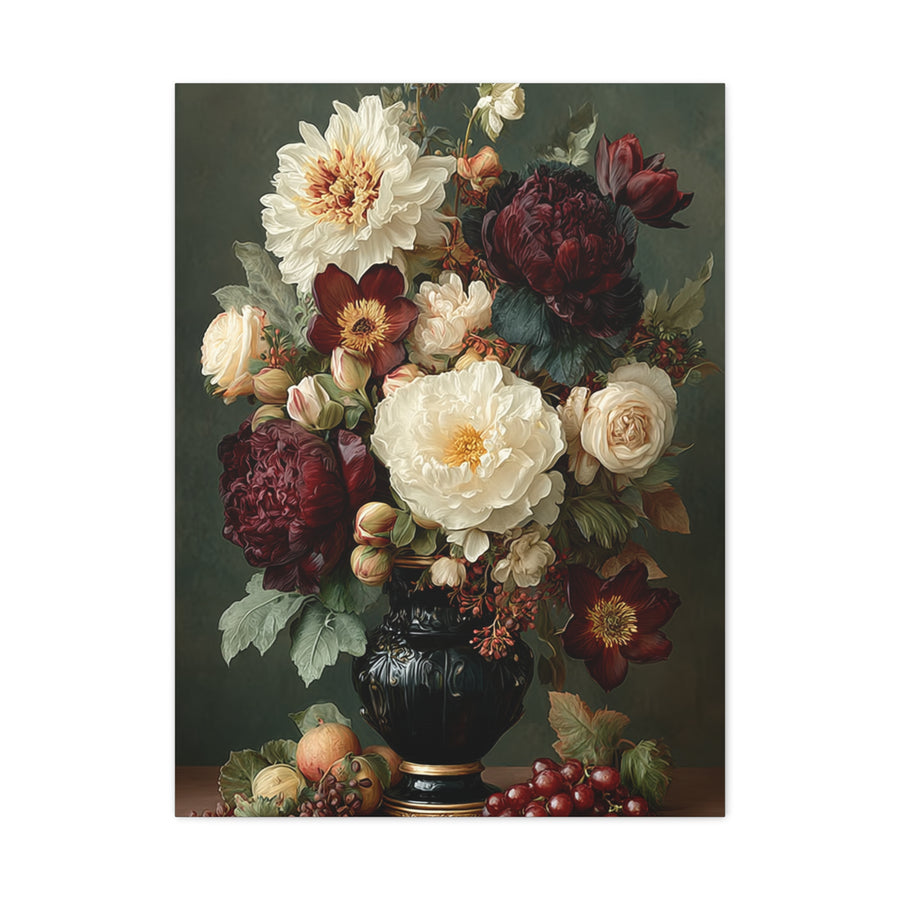 Classic Floral Still Life Elegance Wall Art & Canvas Print