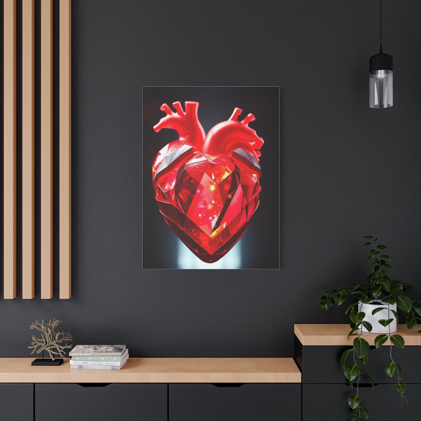 Ethereal Heart Harmony Canvas