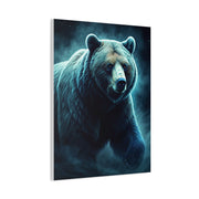 Mystic Blue Bear Portrait Wall Art & Canvas Prints