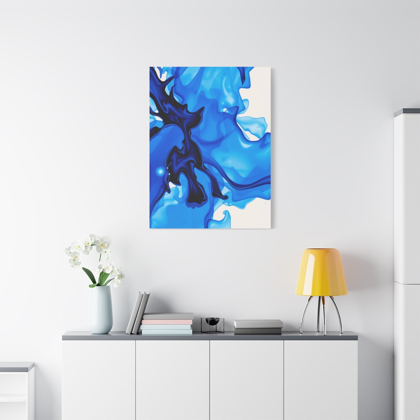Supreme Collection Blue Abstract Art Wall Art & Canvas Print