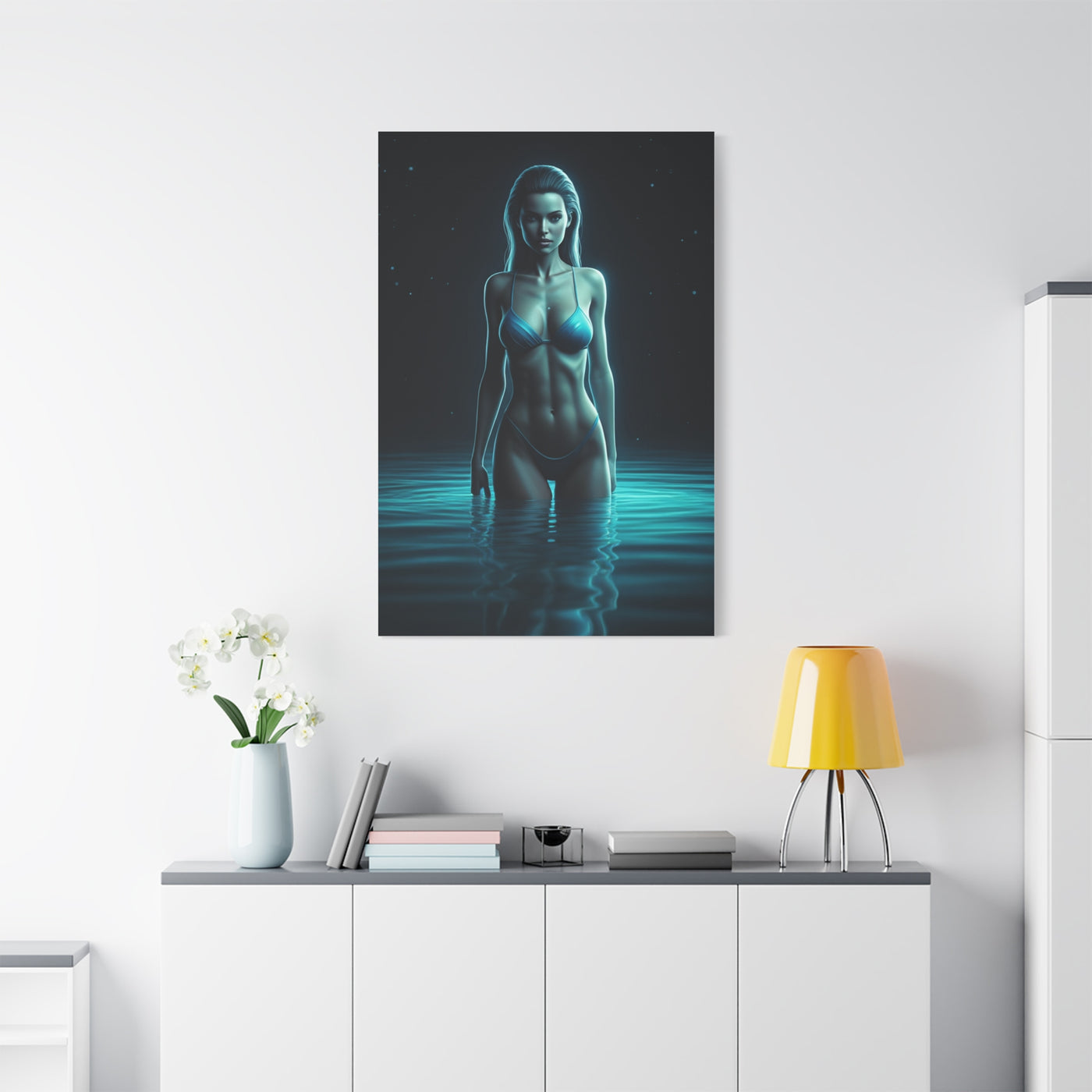 Blue Water Muse Portrait Wall Art & Canvas Prints