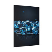 Scattered Blue Diamonds Luxury Wall Art & Canvas Prints