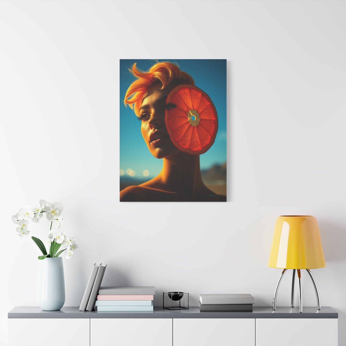 Vision Pop of Orange Art Art Wall Art & Canvas Print