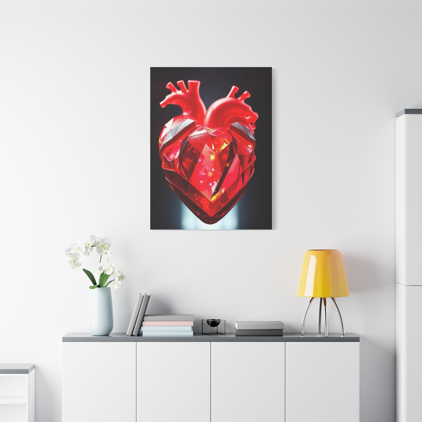 Ethereal Heart Harmony Canvas