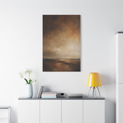 Earthy Brown Horizon Abstraction Wall Art & Canvas Print