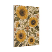 Ornate Floral Sunflower Tapestry Wall Art & Canvas Print