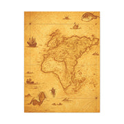 Sepia Explorer’s World Map Poster Wall Art & Canvas Prints
