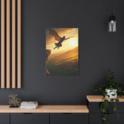 Skybound Winged Leap Wall Art & Canvas Prints