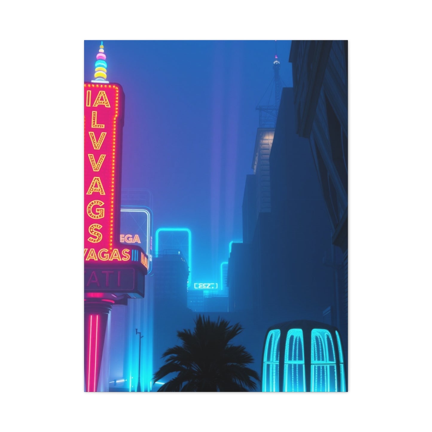Las Vagas Art Canvas Art 7 Wall Art & Canvas Print