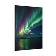 Northern Lights Jet Flight Wall Art & Canvas Prints