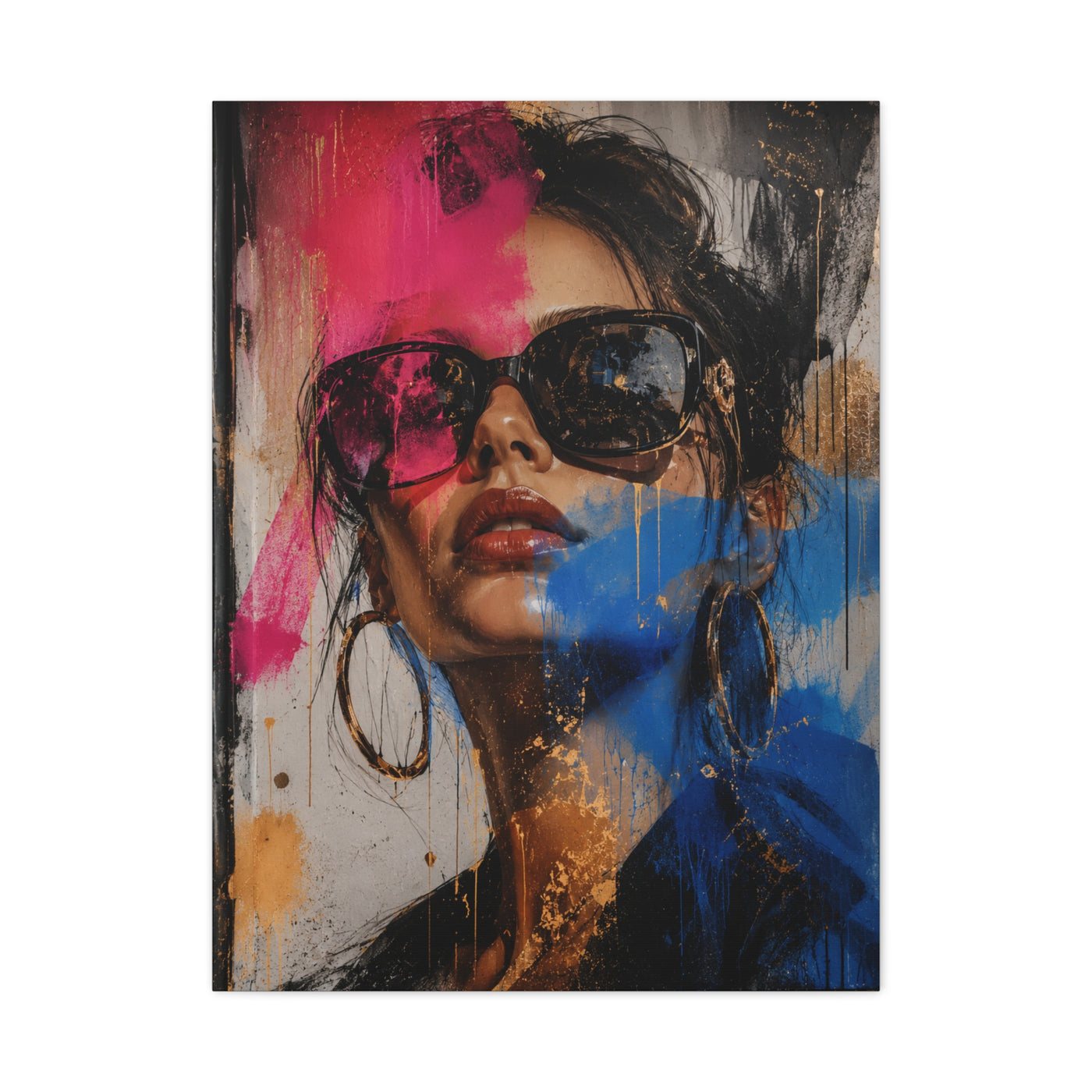 Urban Fashion Graffiti Portrait Street Wall Art & Canvas Print