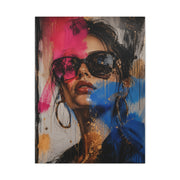 Urban Fashion Graffiti Portrait Street Wall Art & Canvas Print