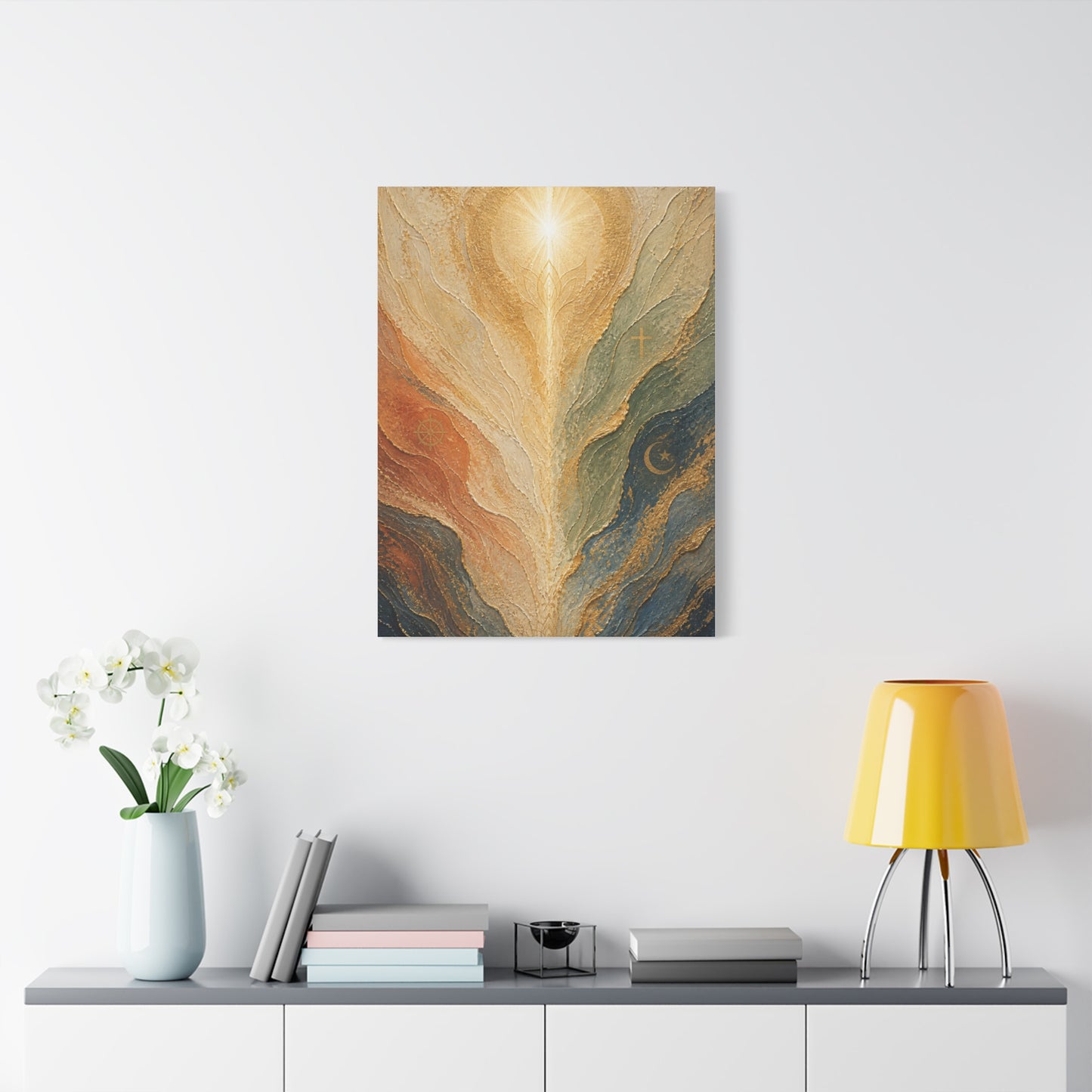 Abstract Divine Light Spiritual Wall Art & Canvas Print
