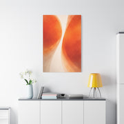 Dual Orange Flow Abstract Composition Wall Art & Canvas Print