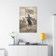 Suffrage Rider Equality Statement Wall Art & Canvas Print