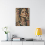 Mixed-Media Feminine Portrait Collage Wall Art & Canvas Print