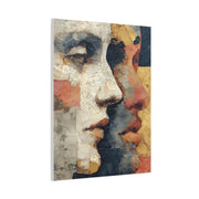 Dual Faces Collage Abstraction Wall Art & Canvas Print