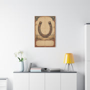 Rustic Horseshoe Frontier Poster Wall Art & Canvas Print