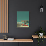 Minimal Desert Station Composition Wall Art & Canvas Print