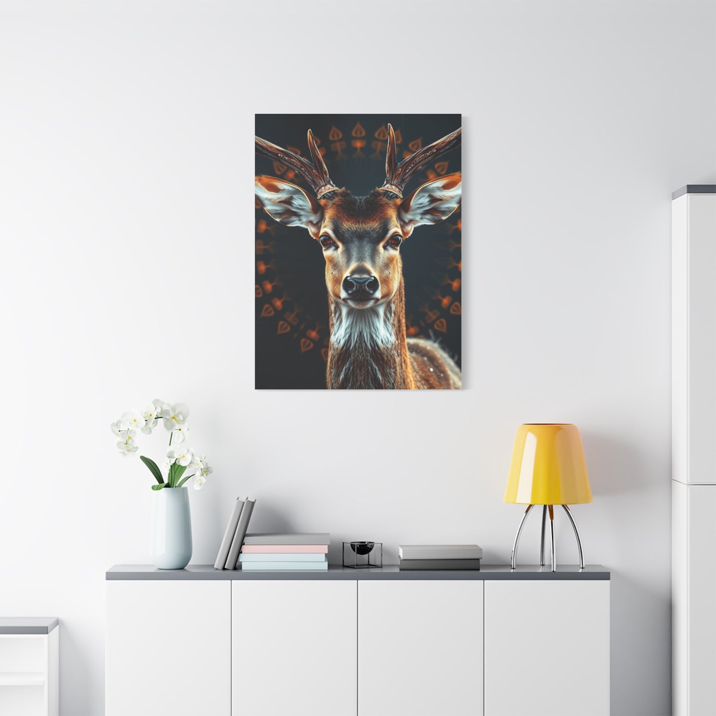Enchanted Fawn Vignette Wall Art & Canvas Print